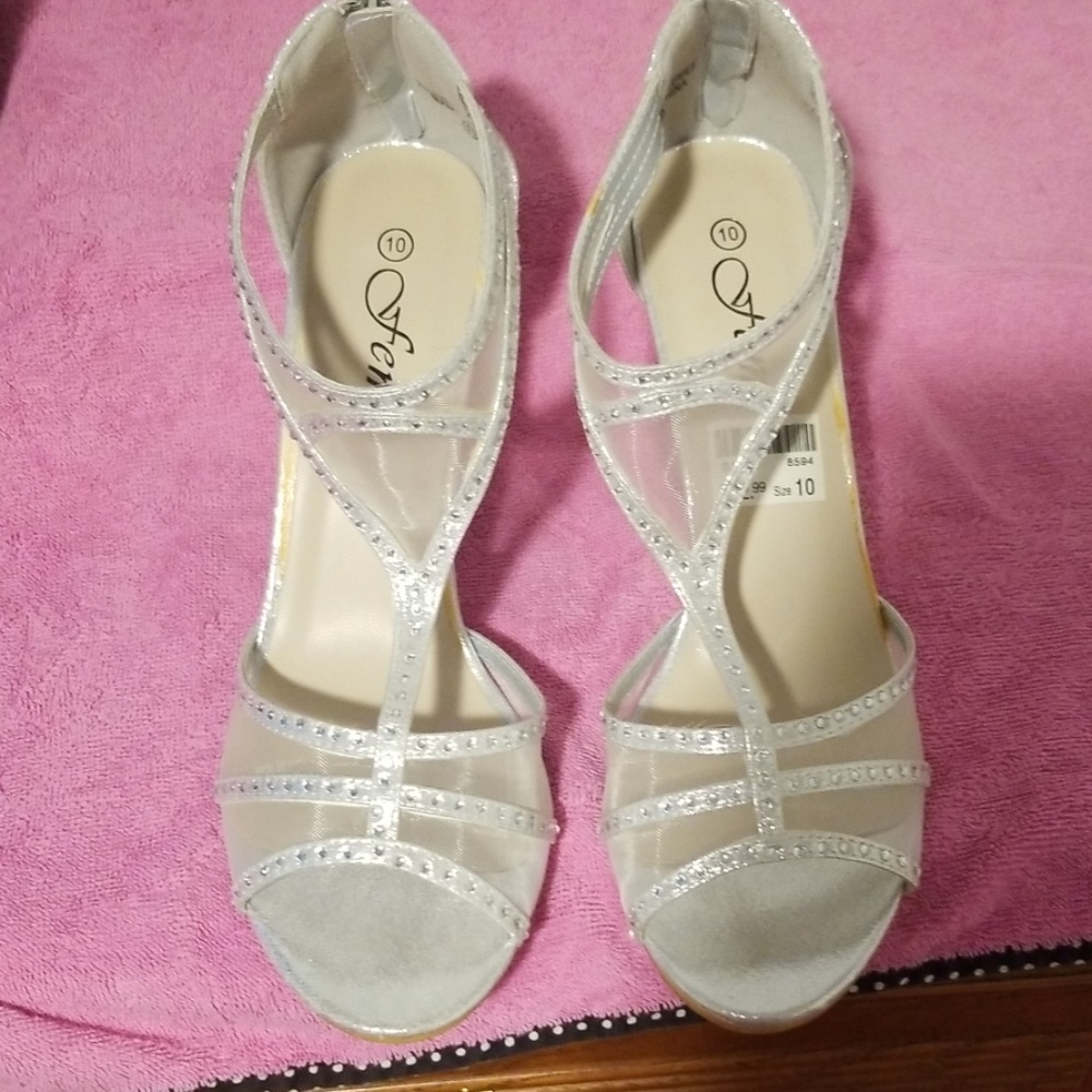 Silver heels